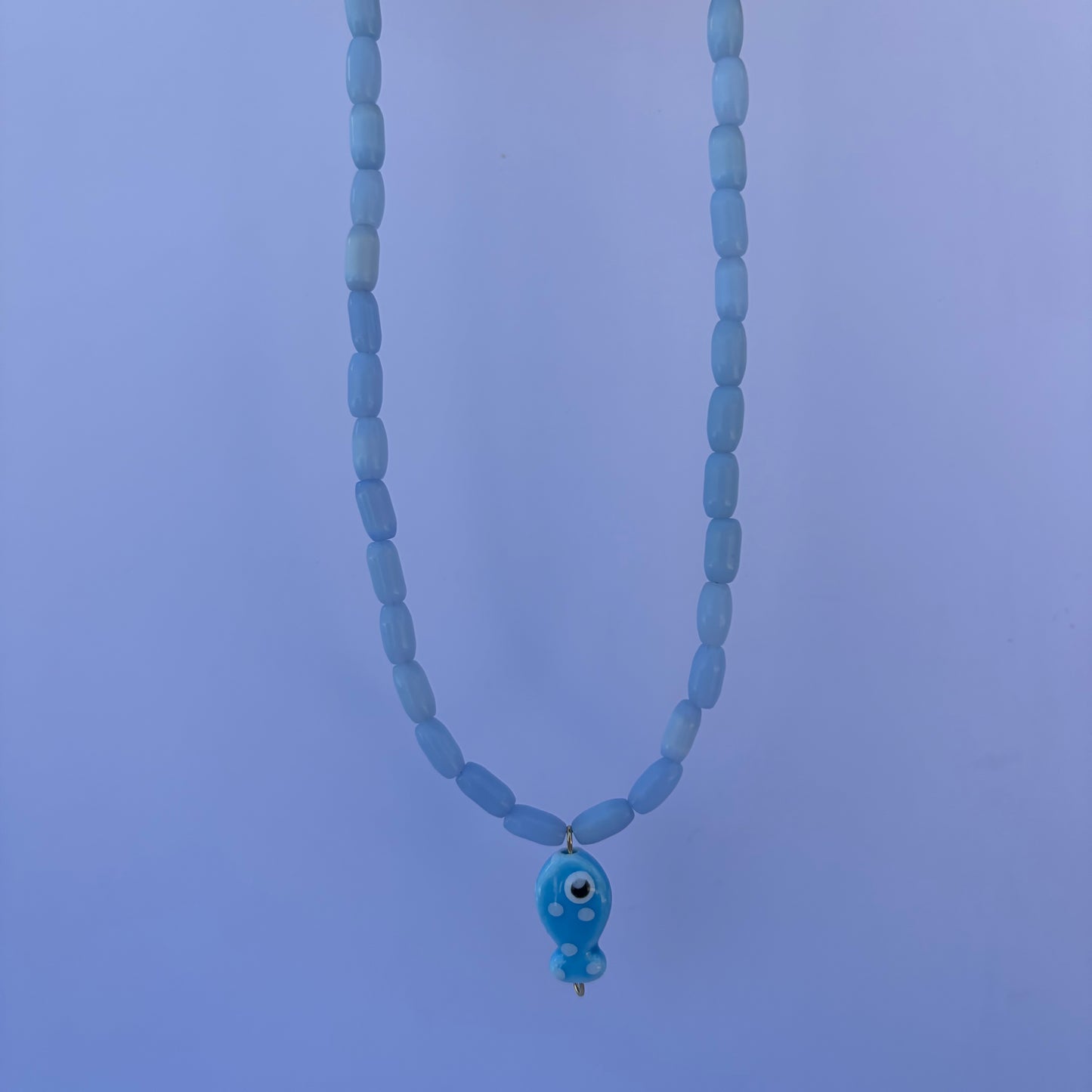 Sea Blue Fish Necklace