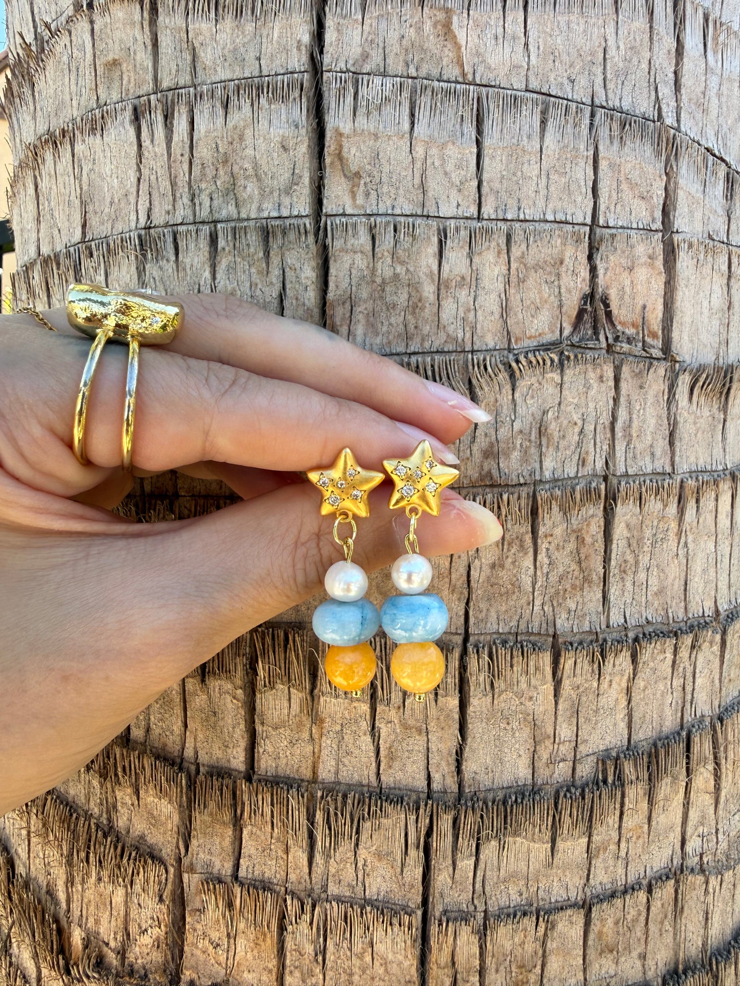 Sunny Skies Star Earrings