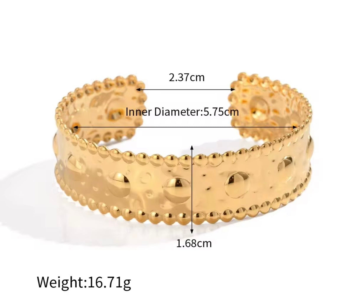 Golden Cuff Bracelet