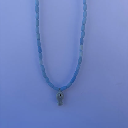 Cloudy Fish Necklace