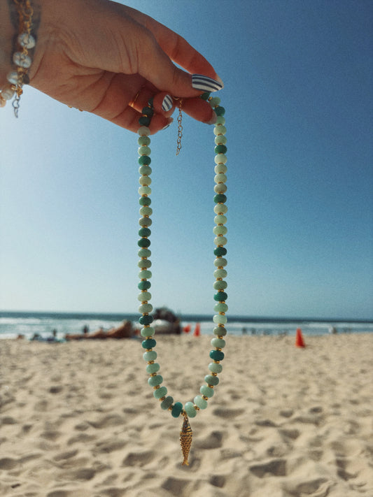 Seafoam Sardine Necklace