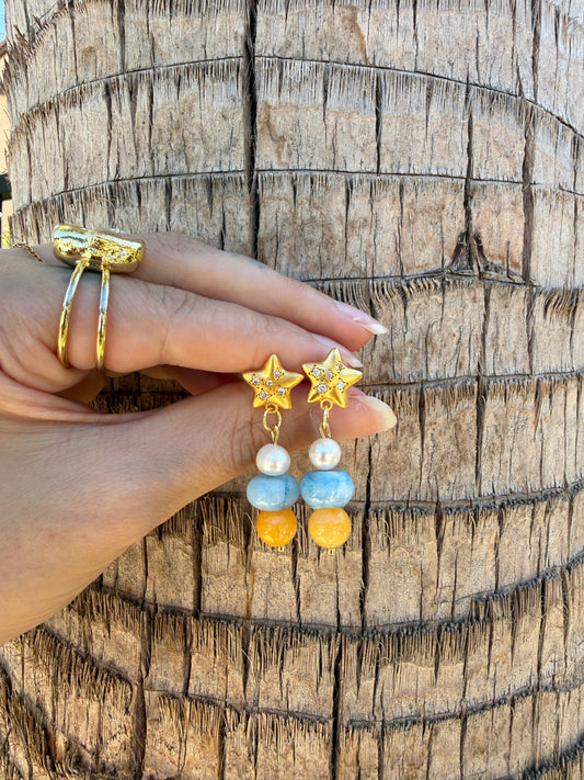 Sunny Skies Star Earrings