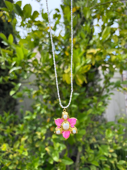 Petal & Pearl Necklace