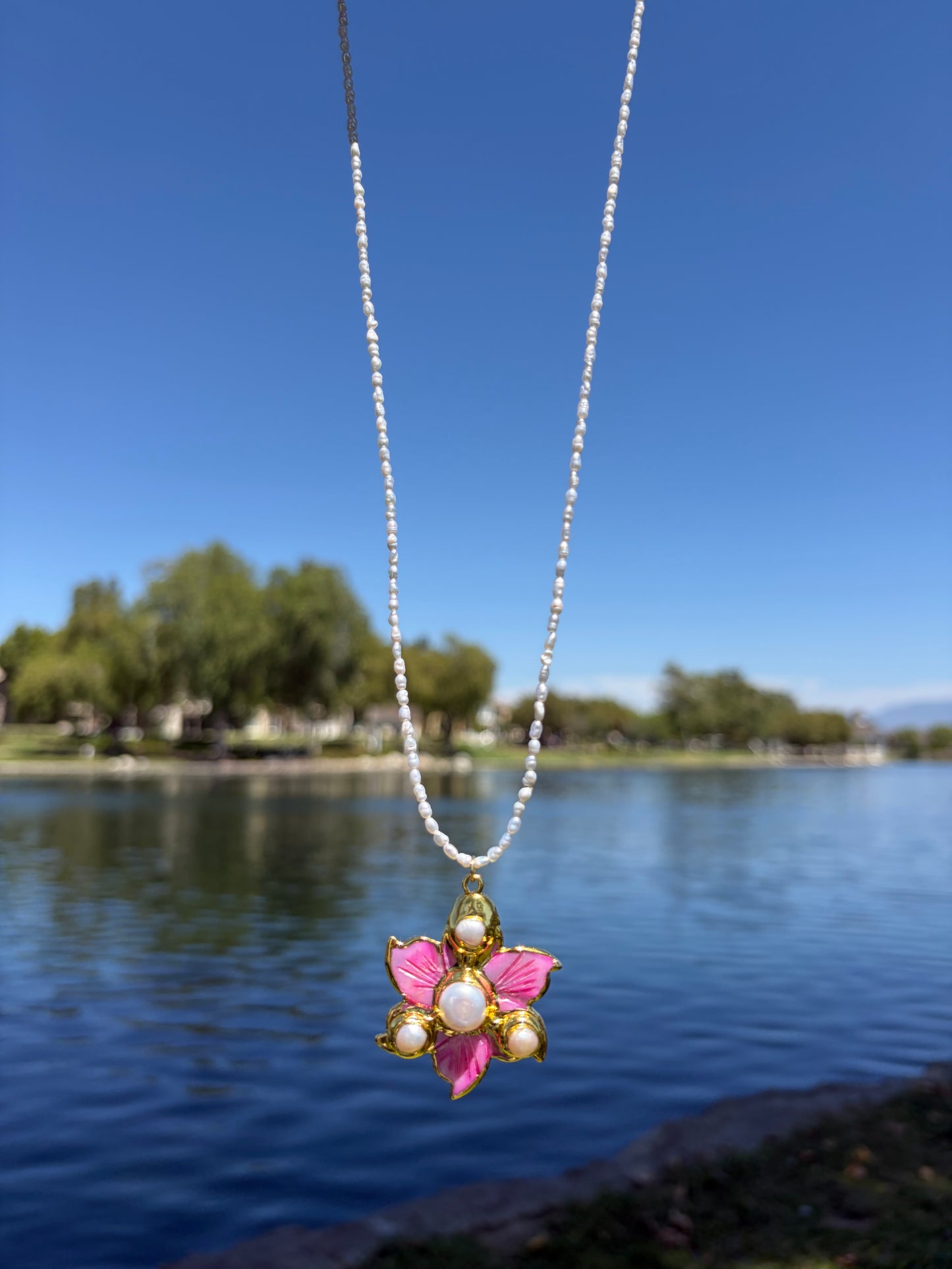 Petal & Pearl Necklace